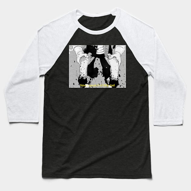 Nunca Fale Mal do Billy Joel - Arte The Boys Baseball T-Shirt by Florete Store